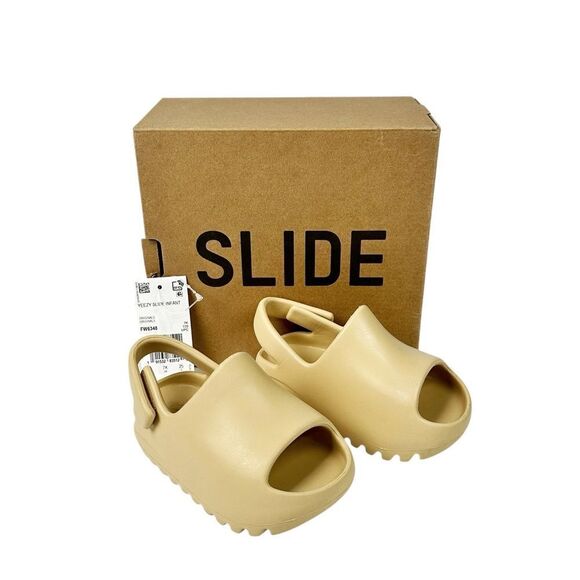 Adidas Yeezy Slide Desert Sand Infant Toddler 7K - Picture 1 of 8